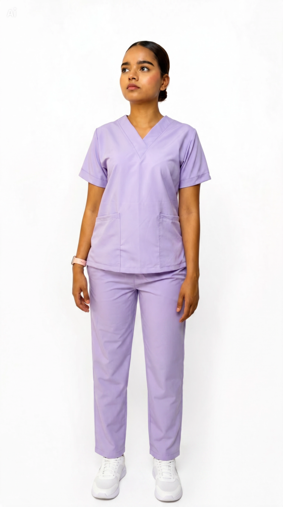 Uniforme antifluido Cuello V